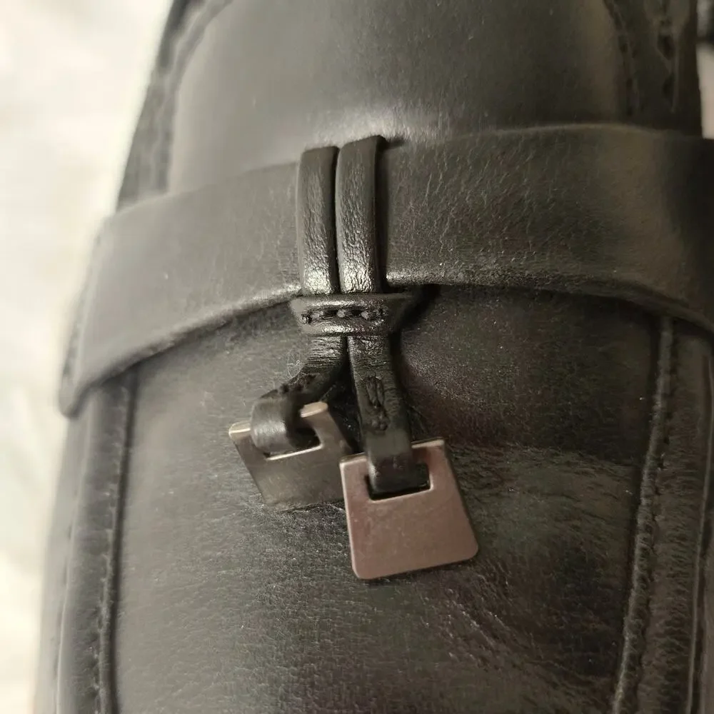Women's Clarks Leather Westlynn Bella Loafers Black W7.5 - Picture 11 of 13
